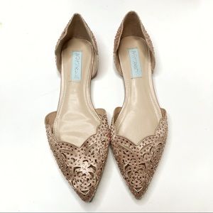 Blue by Betsey Johnson Lucy D’orsay Flat Blush